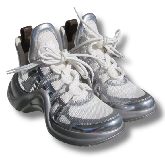 Louis Vuitton Archlight Sneakers in Silver – Size 38.5 (Women’s 8) - Picture 1 of 5